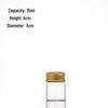 Gold Aluminum Cap 30mm Screw High Transparency Glass Bottle for Reagent, Medicine, Powder, or Agarwood Display