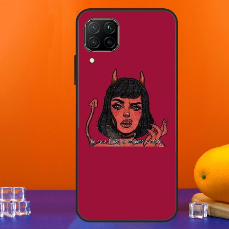 Lovely Bad Devil Girl For Huawei Nova 9 10 SE 5T 12i 12s 11i Y91 Y90 Y60 Y70 Y72 Y61 P60 Pro P20 P40 P30 Lite Case