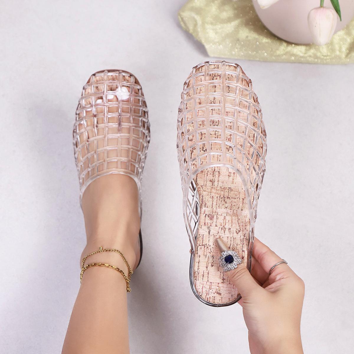 

Модная Роскошная Дизайнерская Обувь для Женщин Летняя Верхняя Одежда Повседневные Тапочки для Женщин Полые Дышащие Балетки Женские Сандалии De Mujer 41