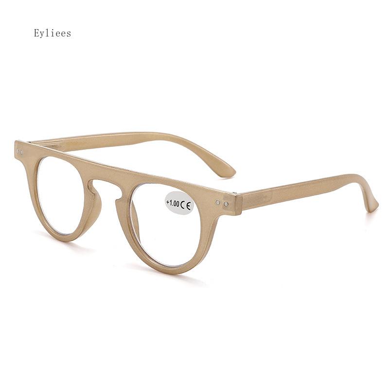 

Round Reading Glasses Women Men Fashion Brand Anti Blue Light T Letter Presbyopia Eyeglasses Female Oval Magnifier +2.5 +1.0