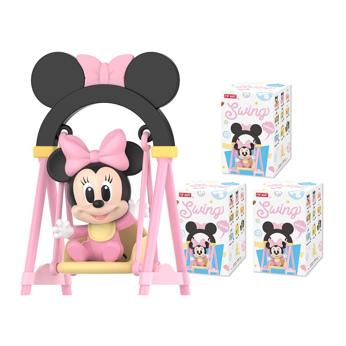 

POP MART Disney Swing Series Pop Mart Gacha Gacha Blind Box Фигурка Пластиковая модель Премиум Игрушка ПВХ Мягкий винил Оригинальный персонаж Подарок на день рождения [3