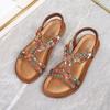 Scarpe Donna Taglie Forti 36-41 Zeppe Estive Sandali Bohémien 2026 Antiscivolo Spiaggia Sandalias Mujer Fascia Elastica Tacco Basso Scarpe Romane