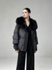Women's Winter Down Jacket with Natural Fox Fur Collar - Thickened and Warm