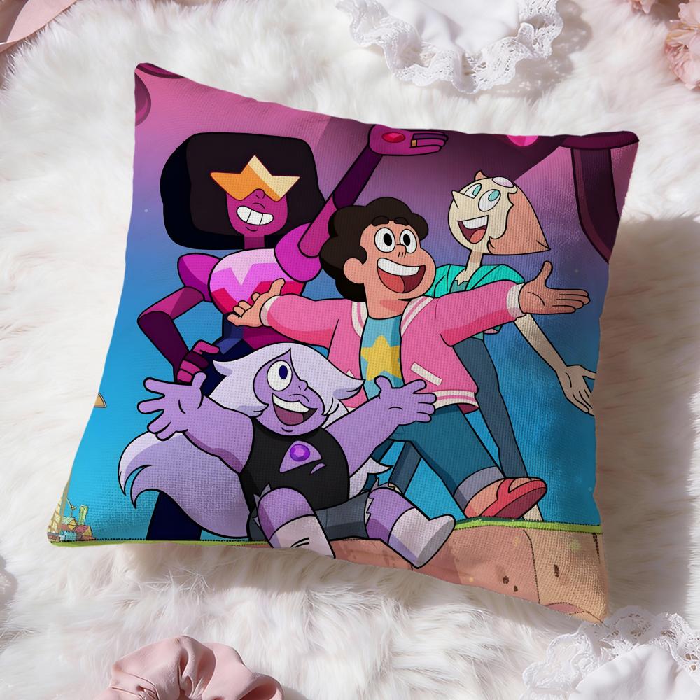S-Steven Universe FutureS Cushion Cover Premium Comfort Reversible Pillow Cove -Two in One Design for Any Room & Car Interior