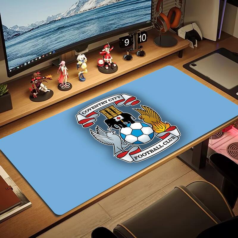 Coventry City Print Cushion Non-slip Laptop Tablet Big Mousepad XXL Mat Mini PC Playmat With Lock Edge