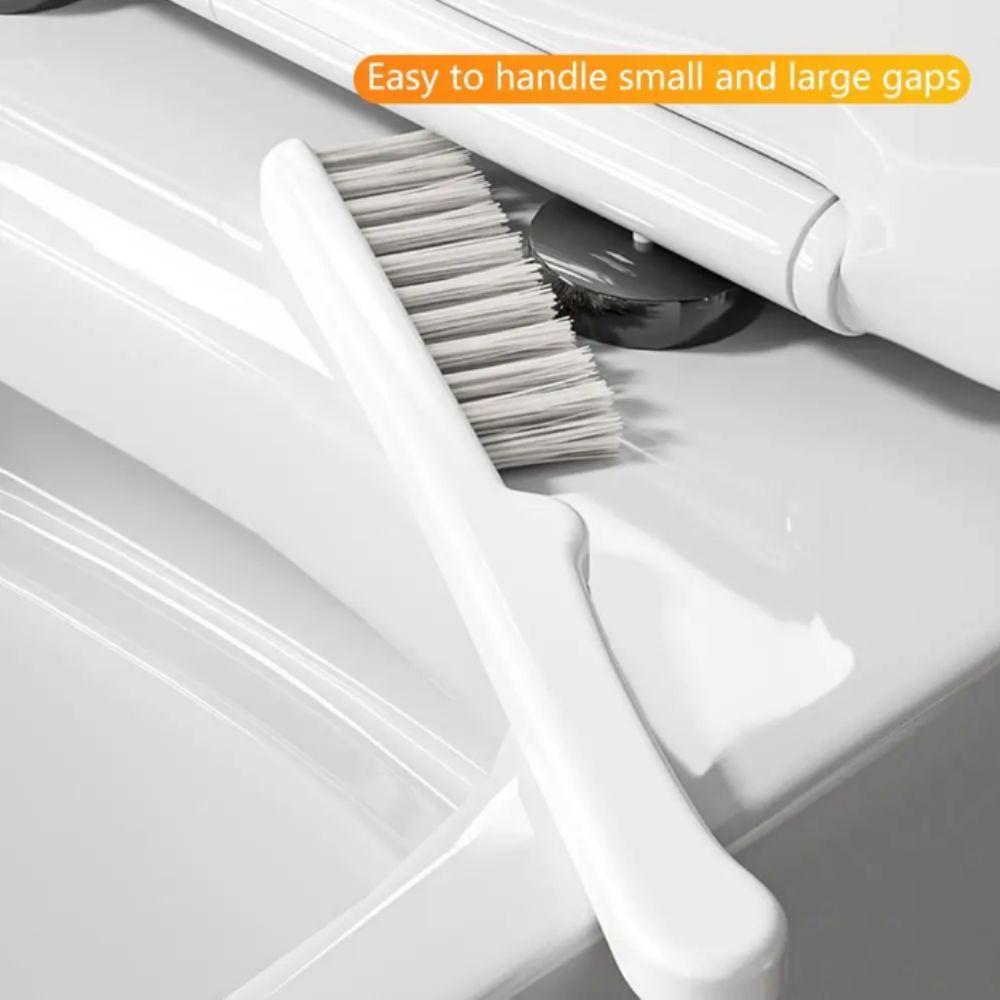Quick Drainage Toilet Brush White Grey Color Toilet Brush Set  Household Use