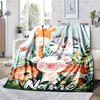 Custom Name Animals Theme Printed Blanket - Perfect for Couch, Bed, Travel & Outdoor Use | Machine Washable, Cozy & Durable.