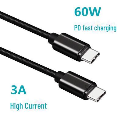 Geflochtenes 60W Typ-C auf Lightning Apple 13C Schnellladekabel 20W PD Datenkabel