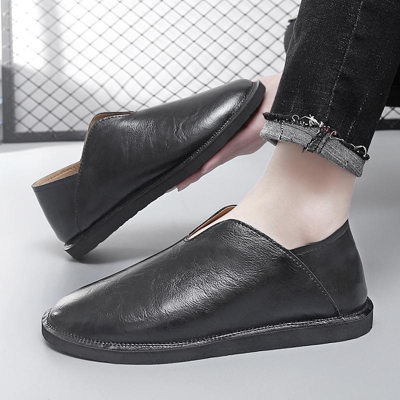 Fashion Men's Suede Lightweight Loafers Casual Men's Slip-On Shoes Comfortable Men's Driving Flat 2025 New Luxury Brand Male Dress Shoes