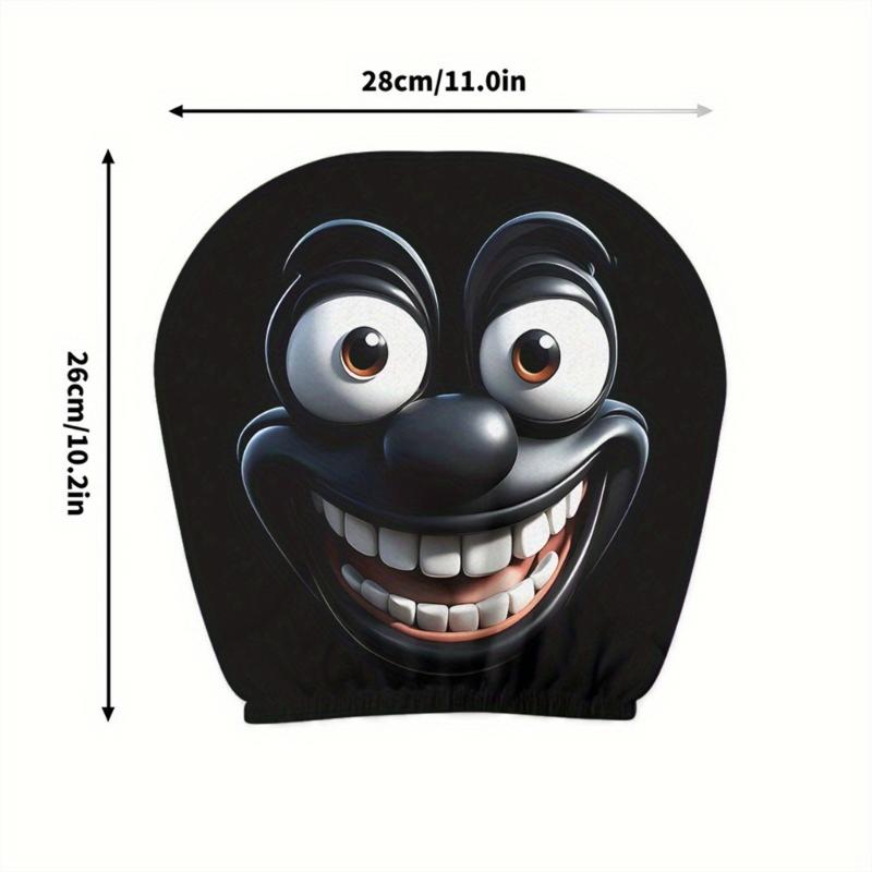 Reusable Car Headrest Covers Humorous Design Breathable Mesh Comfortable Neck Support Ergonomic Shape  for Long Drives