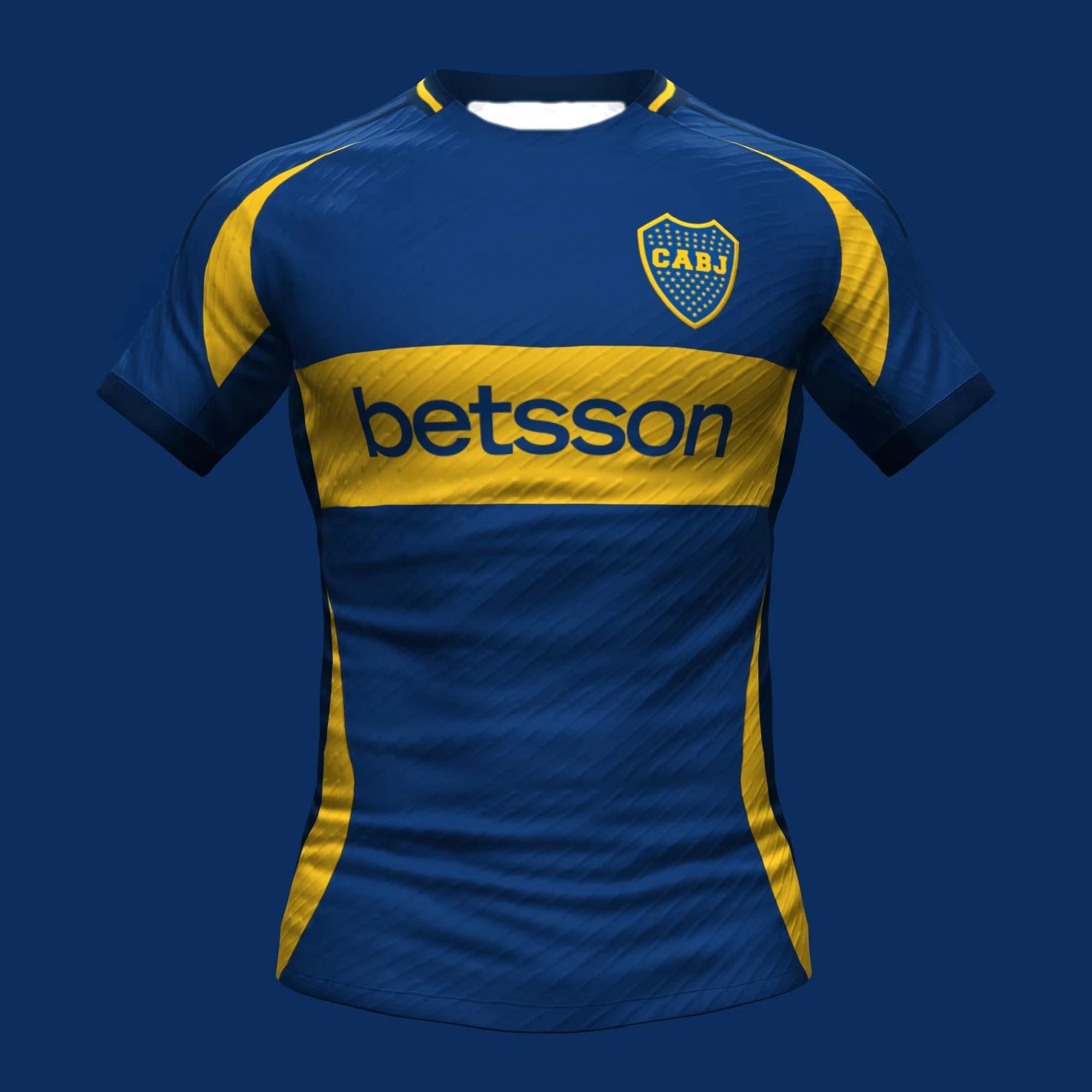 Boca Juniors Football Uniform Men Women Youth Soccer Jersey Adult Breathable Quick Dry Clothing XXS