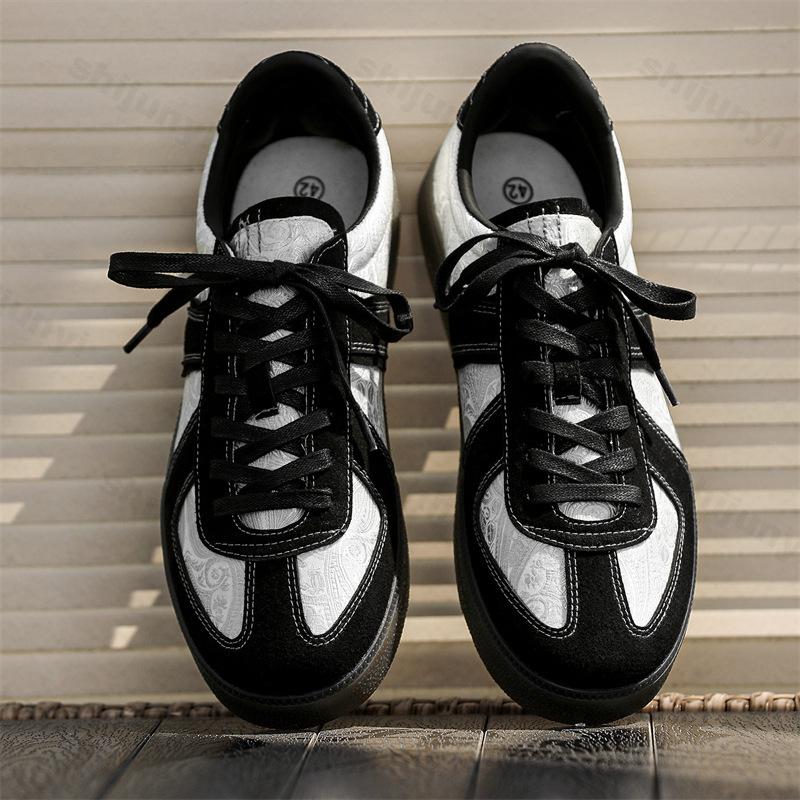 

Fashion 2025 Spring Low Top Panda Color Canvas Casual Shoes Men s Niche Design Sports Shoes Fashion Trend Comfortable Non slip Sneakers 39 черный белый