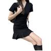 Fishtail Skirt Childrens Summer Updated Waist and Thin V-neck Design Niche Dress