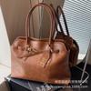 Retro bag women's large capacity 2025 new autumn and winter versatile casual shoulder bag simple work commuter tote bag