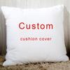 Custom Cushion Cover with Your Wedding pictures,Choose Your Text Logo or Image 18" Personalized Pillow Case for Sofa Bed Chair