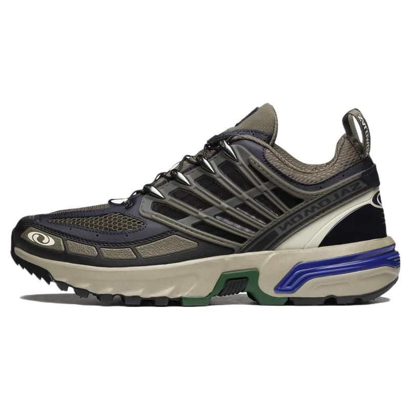 Salomon Acs Pro Advanced Fabric Trendy Non-Slip Wear-Resistant Breathable Lightweight Low-Top Hiking Shoes Unisex Hiking Shoes Black Brown 417526