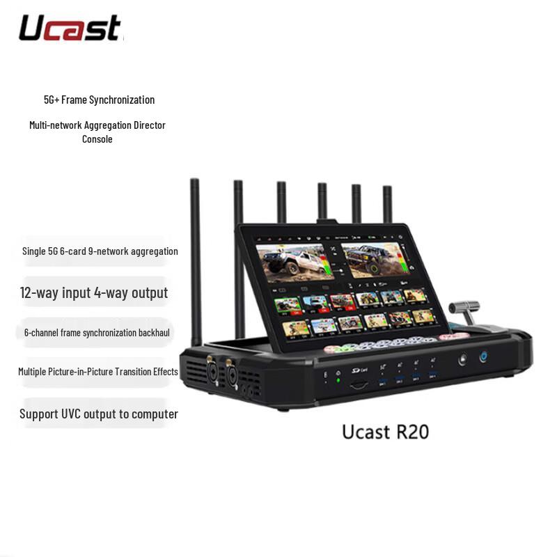 

Ucast R20 12-Channel Live Stream Production Switcher Encoder