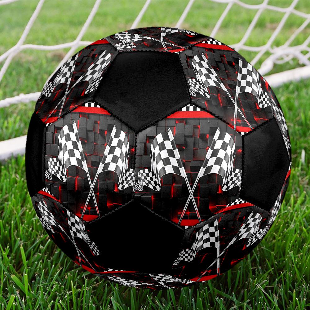 Racing Theme Size 5 Soccer Ball, Suitable for Both Indoor and Outdoor Matches, a Gift Suitable for Everyone.