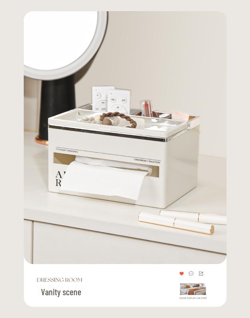 Luxury Multi-Functional Tissue Box for Living Room and Kitchen - Stylish Storage Solution