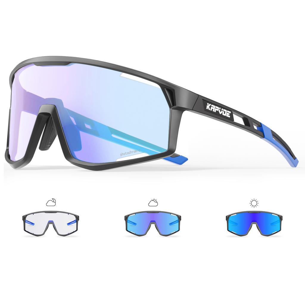 New Model Outdoor Photochromic Cycling Sunglasses Men Women MTB Glasses UV400 Protection Bicycle Eyewear Sports Hiking Road Bike Professional Goggles
