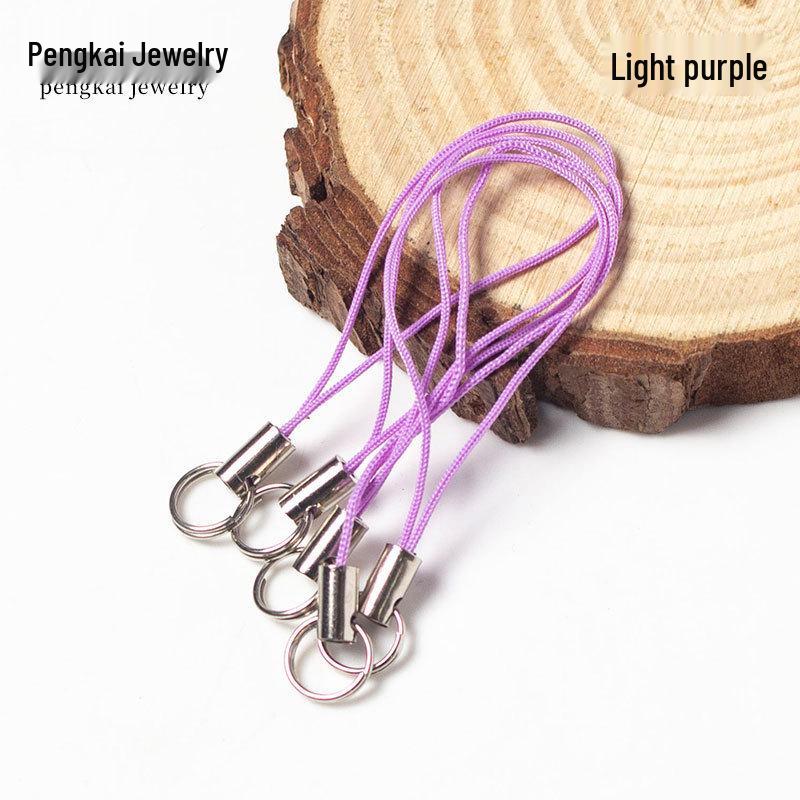 100 Colorful Double Loop Mobile Phone Lanyards - Doll Polyester Pendant Ropes for DIY Jewelry and Handmade Projects