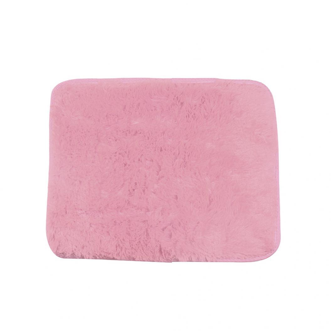 

Мягкий противоскользящий ковер ярких цветов Flokati Shaggy Rug Коврик для гостиной и спальни 40cm by 60cm розовый