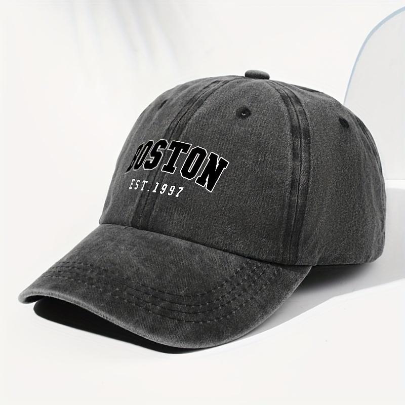 Boston 1997 Vintage Washed Baseball Cap Adjustable Trucker Hat
