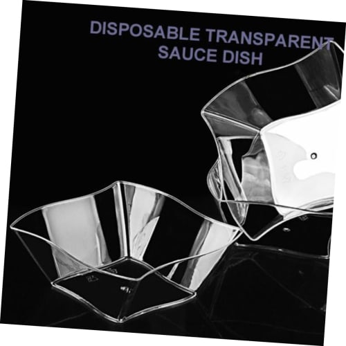 SEWACC 48 Disposable Plastic Dessert Cups for Ice Cream and Pudding