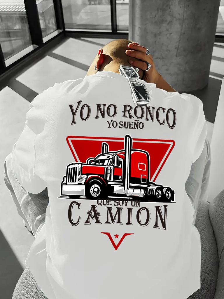 2026 Summer New Style HighQuality SpanishStyle Casual Comfortable Breathable Mens Printed Roundneck TShirt