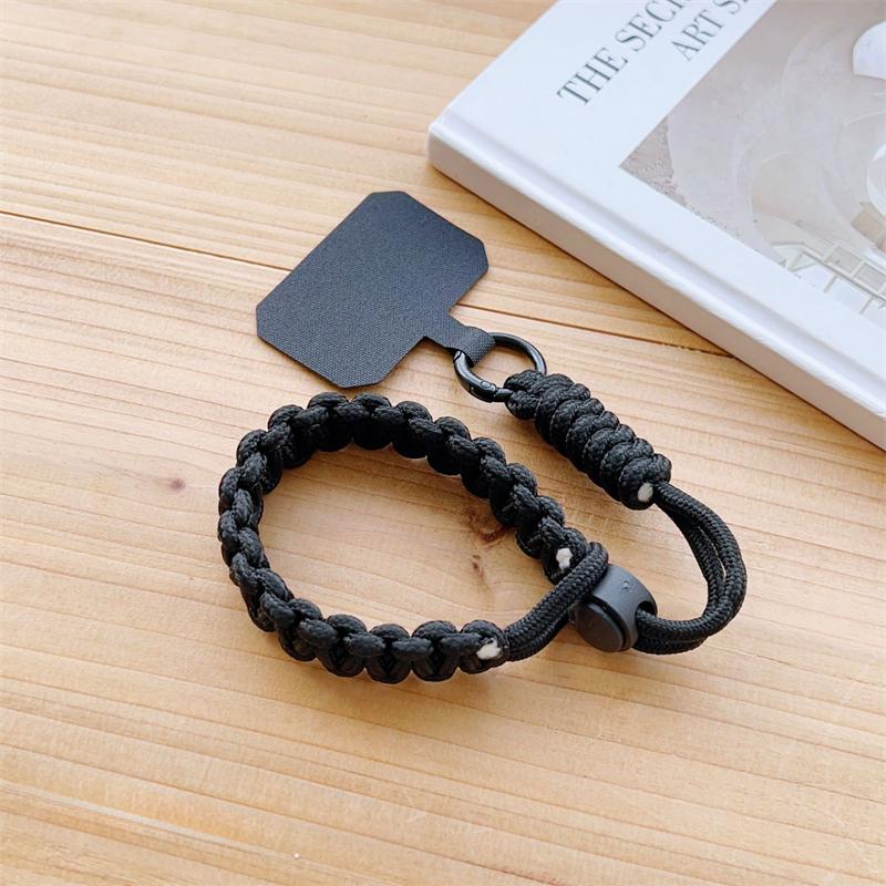 Langlebiger Sport-Handy-Anhänger Handgelenkband Anti-Verlust Unisex Verstellbar Kurz Gewebt Stabiles Lanyard Reise Diebstahlschutz Raubschutz Seil