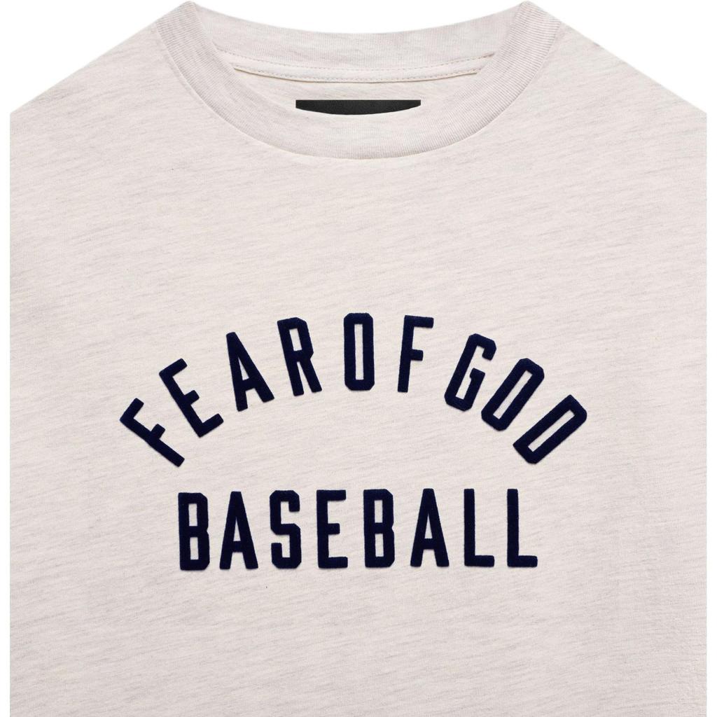 Fear of God Baseball Tee Cream Heather/Navy Men Tops FG50-063OCJ-108