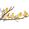 Outdoor Solar-LED-Vogel-Lichterkette mit Clips Dekorative Lichterkette für Garten Terrasse Hof Baum Zaun Weihnachtsdekoration
