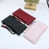 Double-layer Glasses Bag Grid Pattern Sunglasses Case Sunglasses Storage Bag  Eyewear Accessories