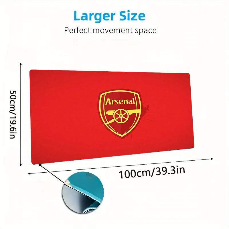 Arsenal Football Club3 Print  Cushion Non-slip Laptop Tablet Big Mousepad XXL Mat Mini PC Playmat With Lock Edge