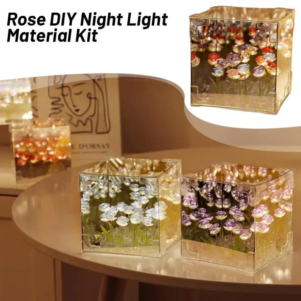 DIY Material Cube Night Light Desktop Decoration Atmosphere Lamp New LED Nightlight  Birthday Gift