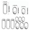 Set mit 9 eleganten ovalen Hummerklauenverschlüssen Edelstahl Schmuckverschlüsse Sichere Federringverschlüsse für Accessoires
