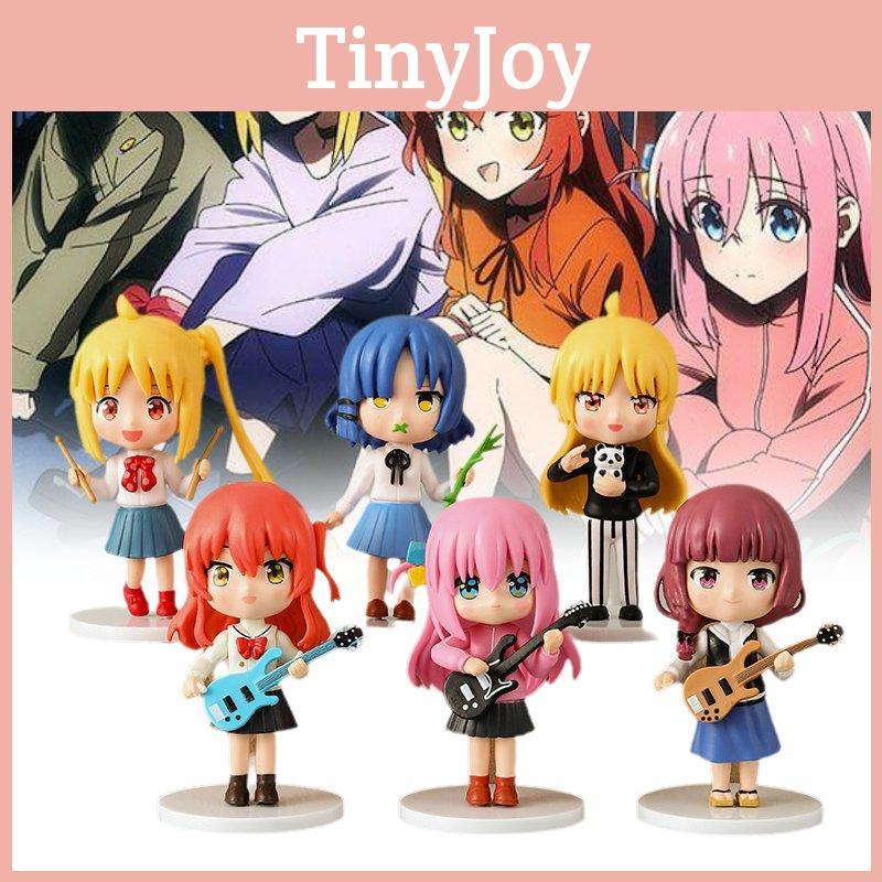 6 Piece Rocking Figurine Set Featuring Anime Characters With Vibrant Colors And High Detail