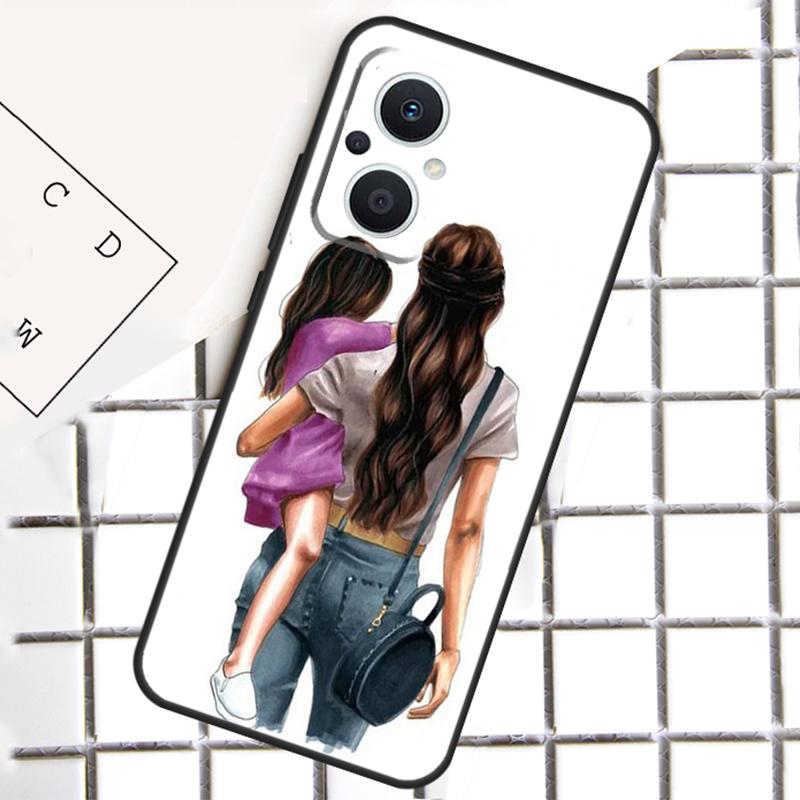 Mom and Daughter For OPPO Reno 13F 12F 14F 11F 10 11 12 13 14 Pro 8T 7 8 Lite OPPO Find X9 X8 X6 X5 Pro Case