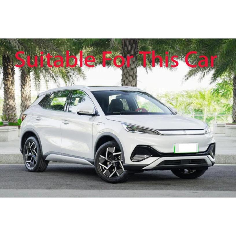 For BYD ATTO 3 Yuan Plus   Car Accessories Carbon Fiber Style Plated Armrest Box Rear Air Vent Frame Trim Cover