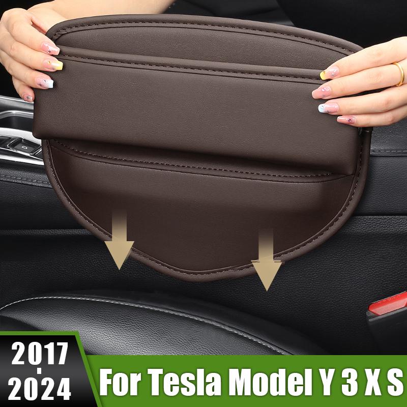 

Для Tesla Model 3 XYS 2017 2018 2022 2023 2024 ящик для хранения с щелевым слотом для автомобильного сиденья Встроенный многофункциональный