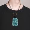 Genuine A-Grade Blue Jade Nine Dragons Zodiac Protection Pendant