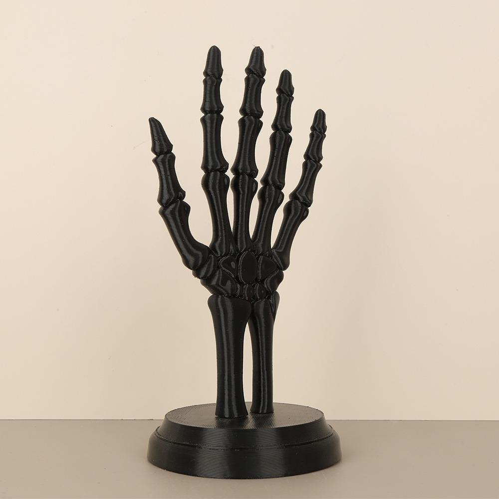 Nische Dunkler Stil Schädel Hand Schmuckständer Ring Halskette Ohrstecker Display Ständer Heim-Grundausstattung