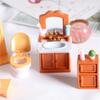 Spielzeugmodelle Mini-Möbel Spielmuster Kinder Subminiatur-Spielzeug Badezimmerszene Set Kugelform