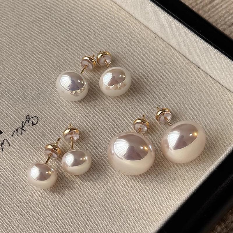 Pendientes de Perla para Mujer - Plata de Ley S925 con Nácar, Gama Alta, Versátiles