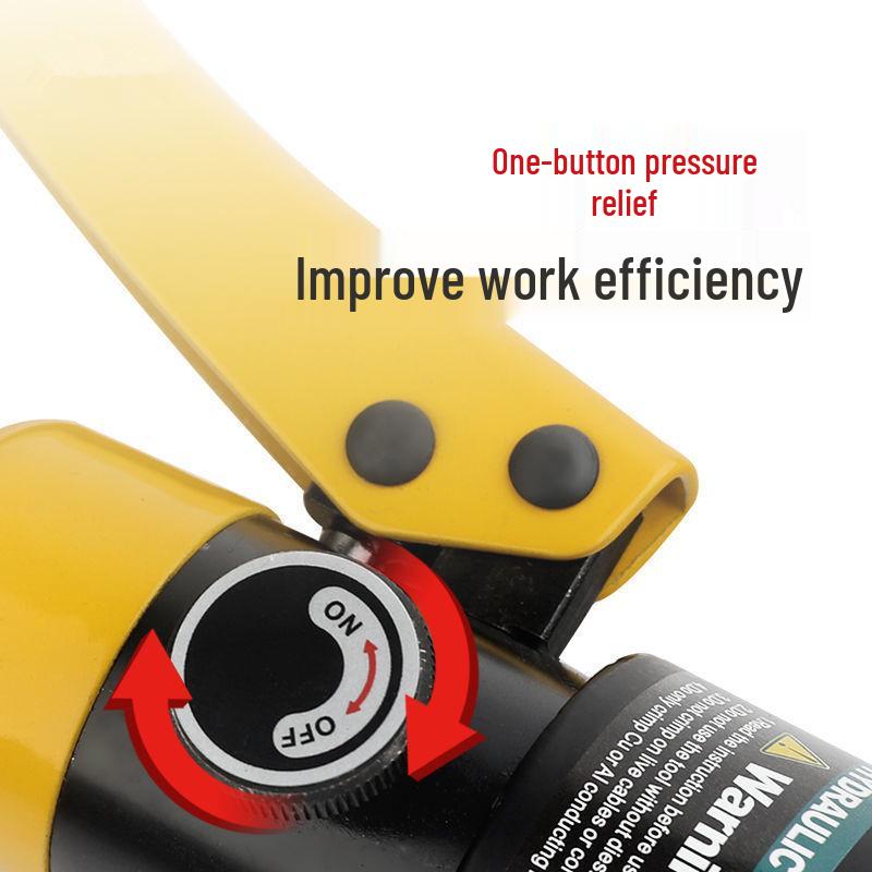 Manual Hydraulic Crimping Tool for Copper & Aluminum Lugs - Portable Electrician Wire & Cable Crimper YQK-70120240300
