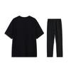 Li-Ning Summer Mens Short Sleeve Trendy Comfortable Fashion Versatile Classic Skin-Friendly Breathable Casual Sports Suit Men Suit AHSU805-1+AKLU881-1