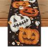 Gresskar Svart Katt Borddekorasjon Spøkelsesmønster Hjemmefestdekor Trendy Halloween Bordløper