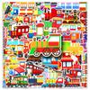 50 Little Train Graffiti Stickers: Creative Cartoon Suitcase & Stationery Decoration