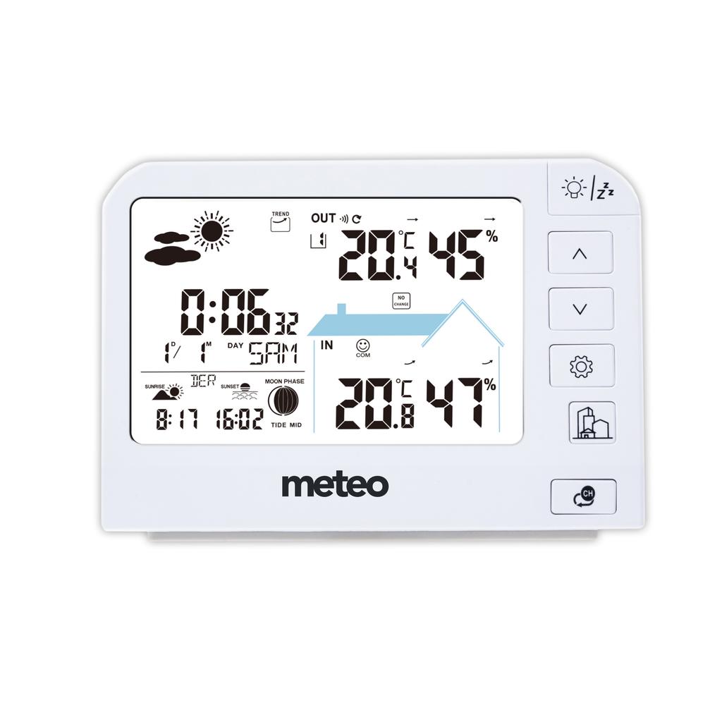 Meteo Sp204 Weather Station Hygrometer Outdoor Sensor Dcf
