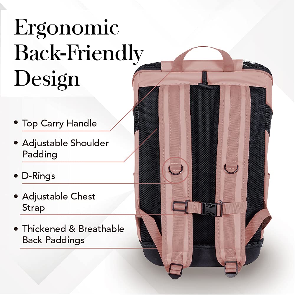 Richell Pet Backpack Carrier, Pink
